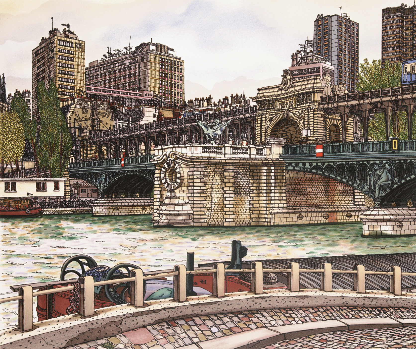 Le pont de Bir Hakeim - 1992 - E-77 recadree.png