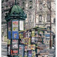 Les kiosques parisiens / Kiosk in Paris / パリのキオスク（新聞スタンド）