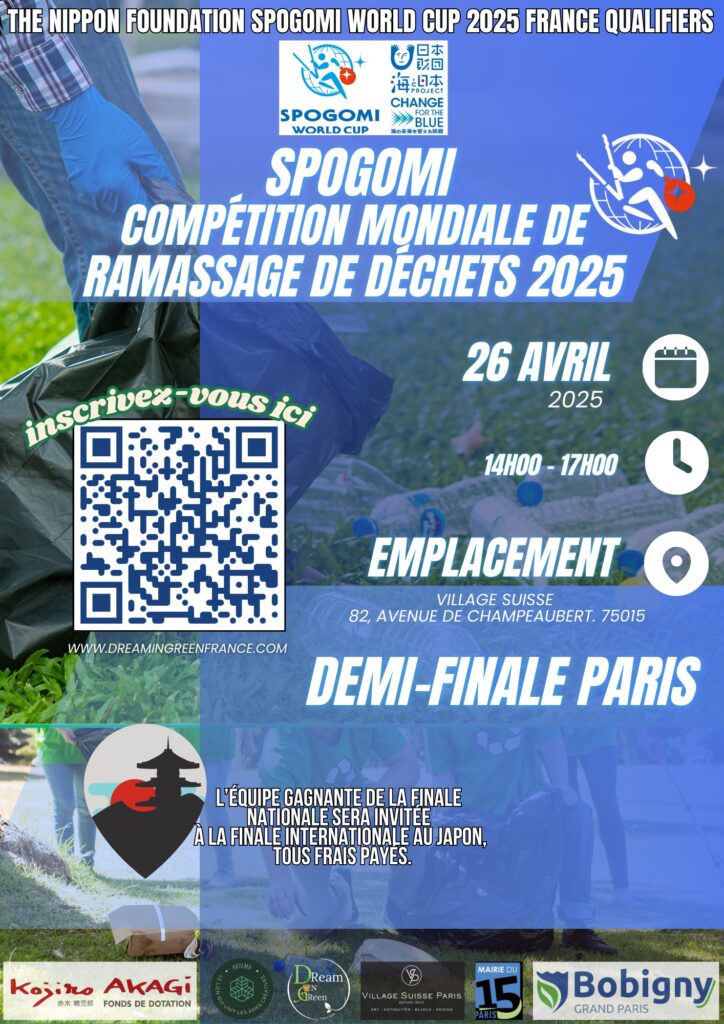 La SPOGOMI World Cup 2025 est une compétition internationale de ramassage des déchets organisée par la Nippon Foundation. Des équipes représentant différents pays s’affrontent pour promouvoir la sensibilisation à l’environnement.